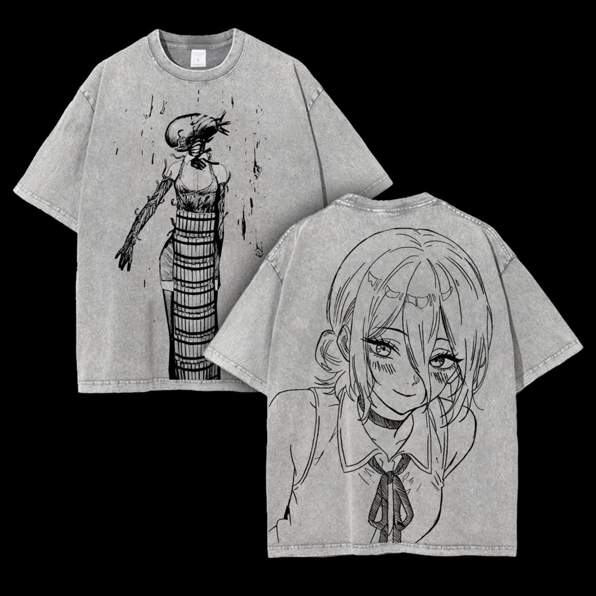 Reze-Chainsaw Man Vintage Washed Unisex T-Shirt