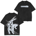T-shirt unisexe Chainsaw Man délavé vintage