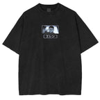 Retro Heavy Eren Yeager x Attack On Titan V2 Anime Double Printed Men's Vintage Tees Oversized Washed Tee