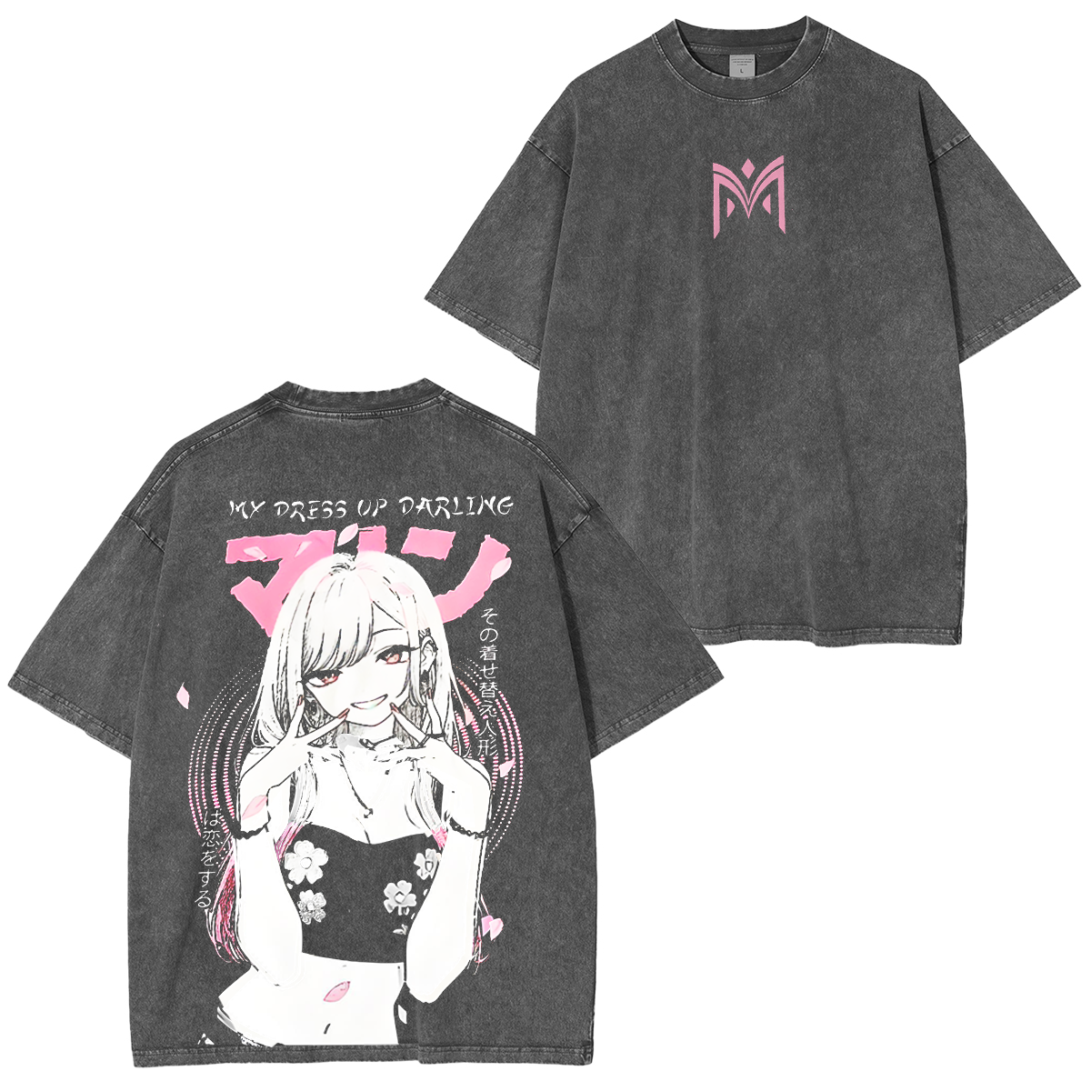 Camiseta/Sudadera de cuello redondo/Sudadera con capucha My Dress-Up Darling con efecto vintage