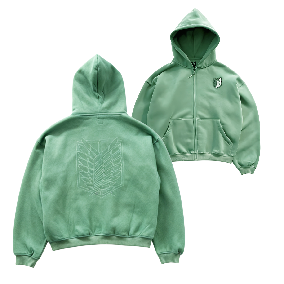Sudadera con Capucha Vintage de Ataque a los Titanes