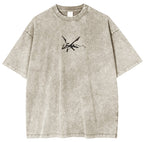 Rayquaza Vintage Oversized T-Shirt ¨C Acid Washed Heavyweight Cotton Anime Tee