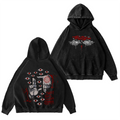 Sweat à capuche délavé rétro vintage Alucard The Wings Hellsing