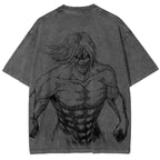 T-shirt unisexe délavé L'Attaque des Titans