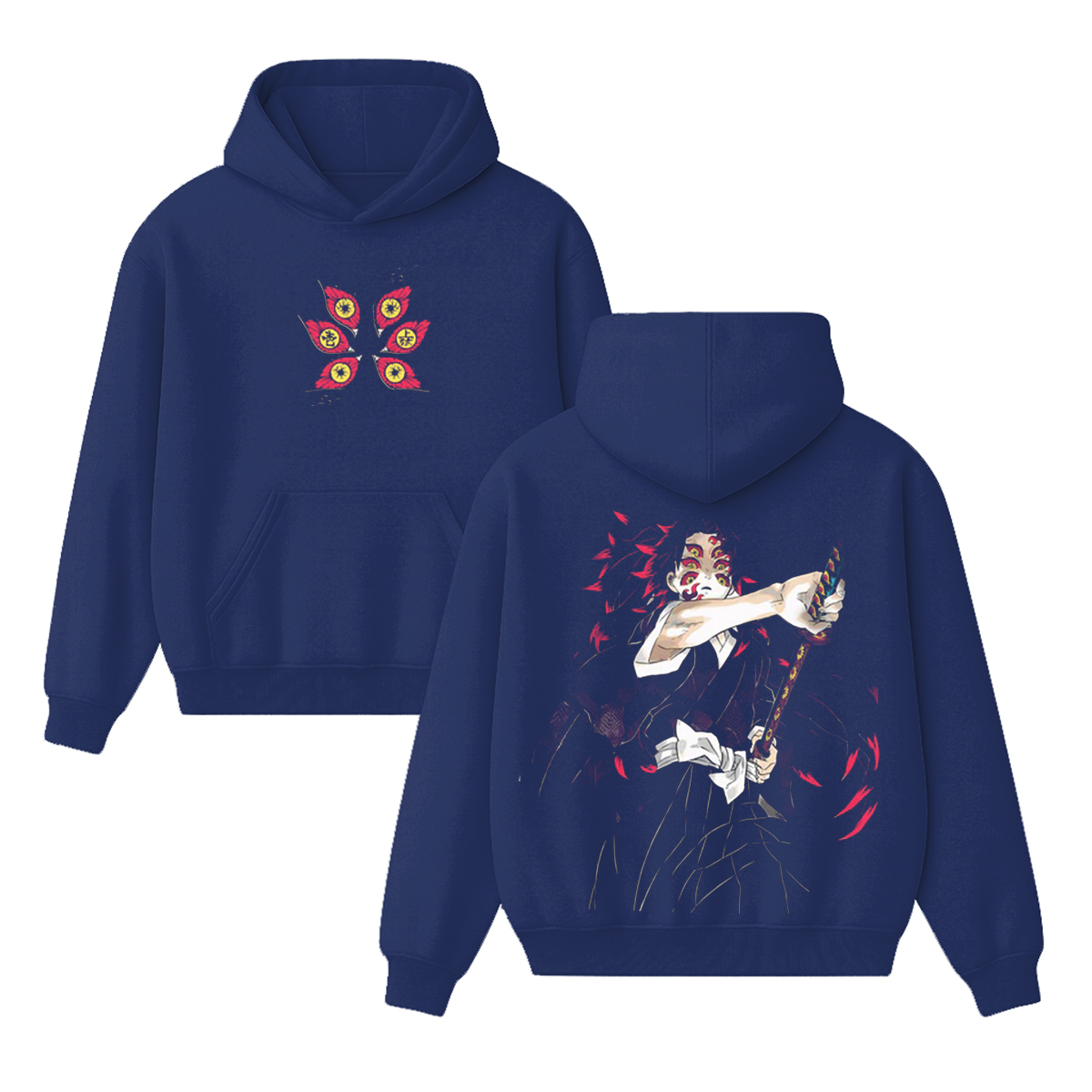 Kokushibo Moon Breathing Vintage Hoodie