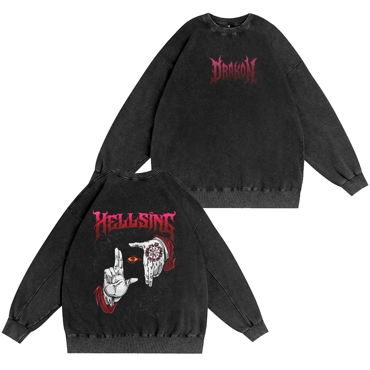 Hellsing Vintage Oversized Vintage Washed T-shirt/Crewneck/Hoodie