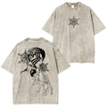 Akaza & Koyuki: T-shirt unisexe délavé Demon Slayer
