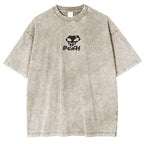 Ichigo Bleach Anime Double Printed Vintage Washed Tee