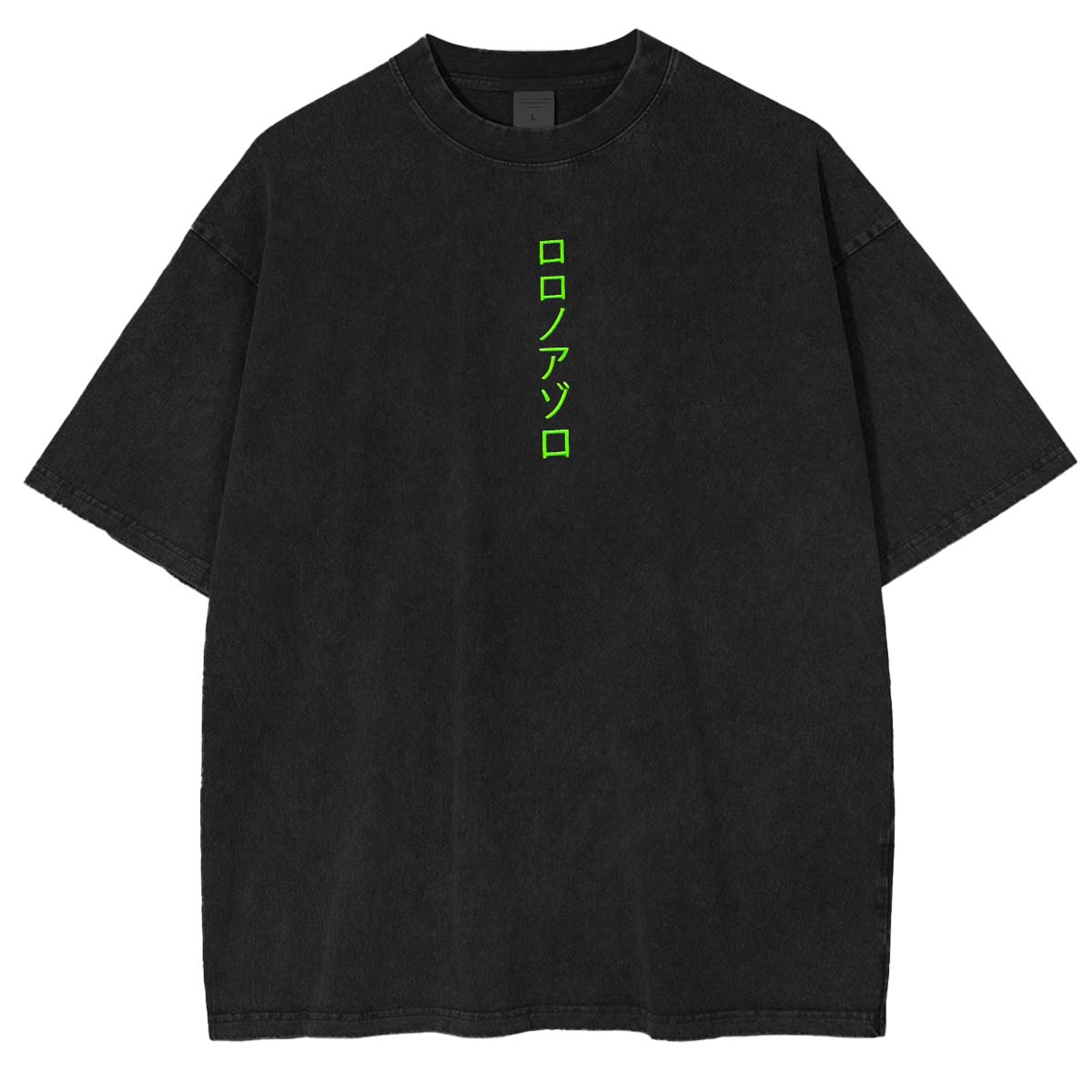 Camiseta de Roronoa Zoro vintage extragrande de doble cara con gráfico de anime