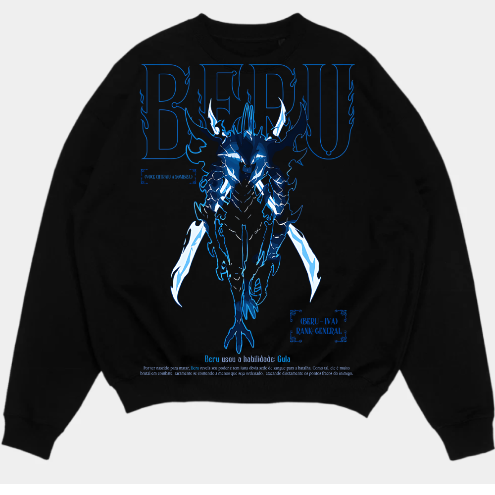 Sung Jin-Woo Solo Leveling Anime Double Printed Oversize Lightweight Acid Washed Tee-Limited Edition