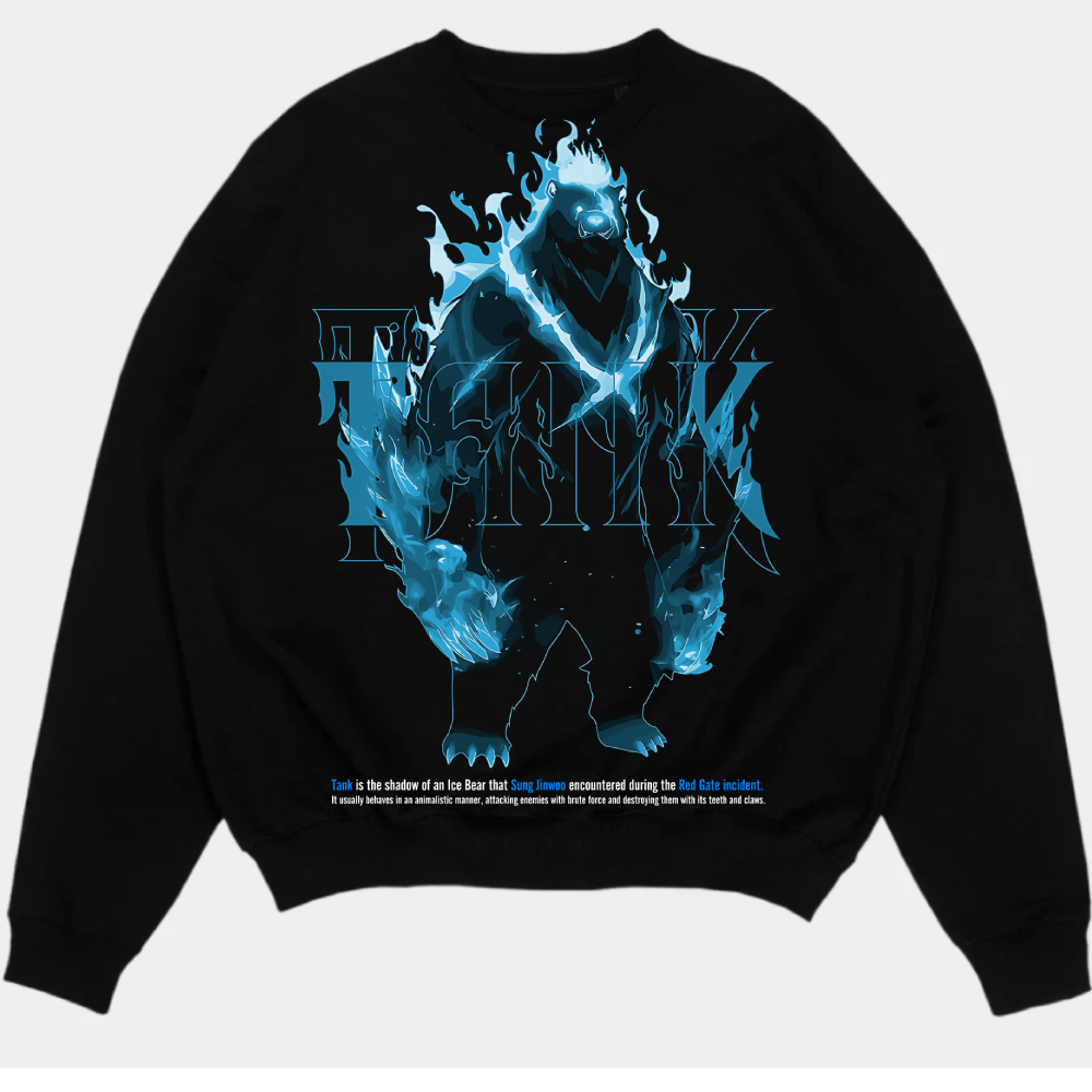 Sung Jin-Woo Solo Leveling Anime Double Printed Oversize Lightweight Acid Washed Tee-Limited Edition