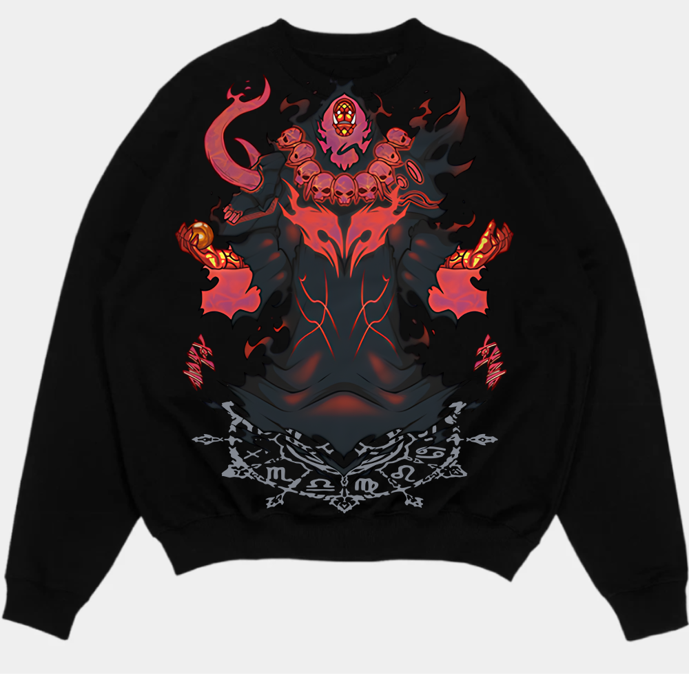 Sung Jin-Woo Solo Leveling Anime Double Printed Oversize Lightweight Acid Washed Tee-Limited Edition