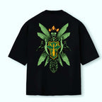 Oversized  Back Premium | BLACK CLOVER - LOUVA-A-DEUS VERDES Praying mantis in emerald green