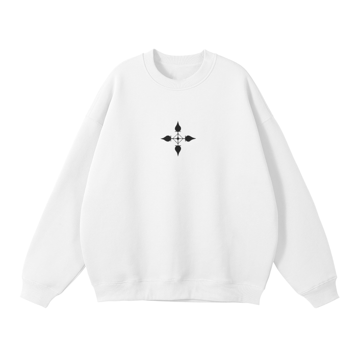 Sudadera de Calle Blanca con Araña y Carisma Oscuro