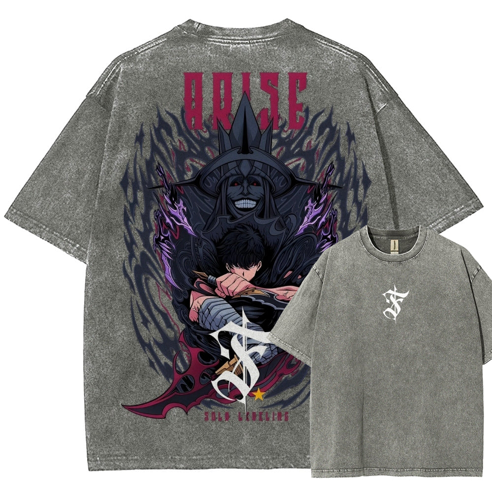 solo leveling Camiseta Unisex Lavada 2501009744