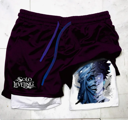 Shorts de sport "Anime" Solo Leveling