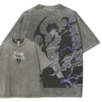 solo leveling Unisex Fit Washed T-Shirt 2501009739