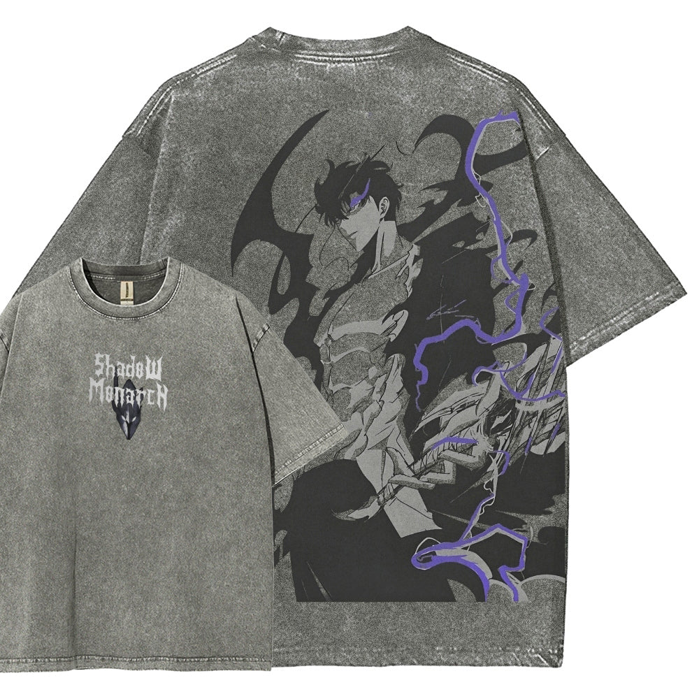 solo leveling Unisex Fit Washed T-Shirt 2501009739
