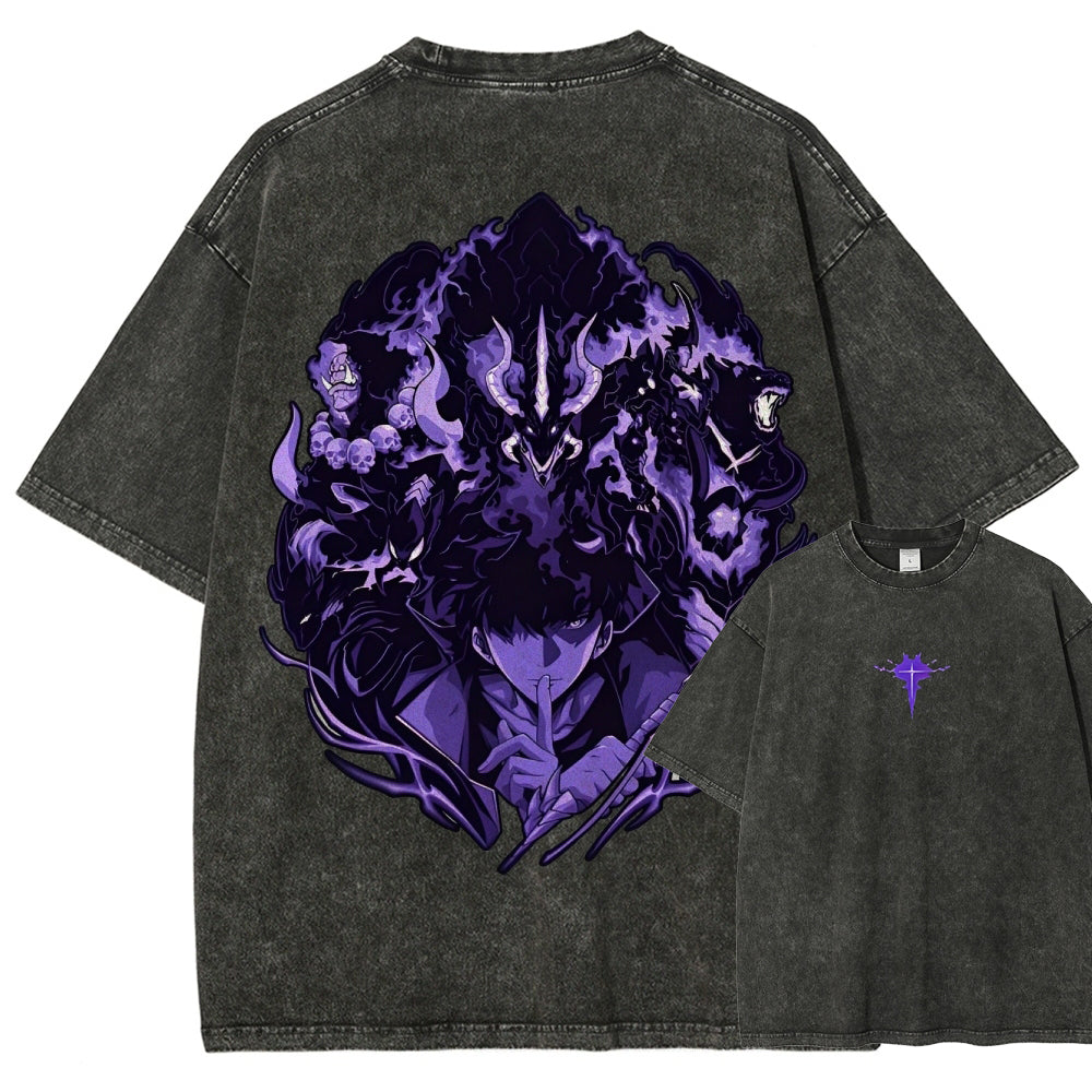 solo leveling Camiseta lavada unisex 2501009735