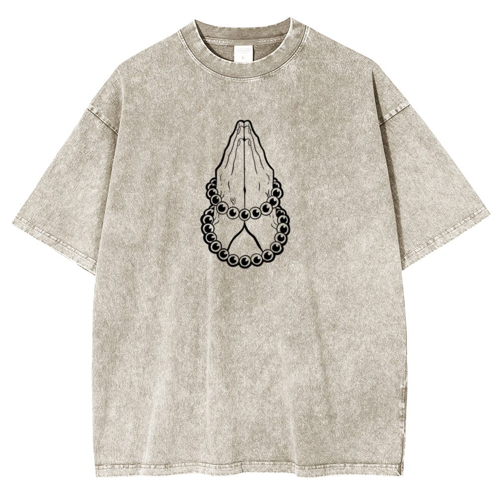 Camiseta Unisex Lavada de Anime Gyomei