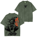Hashibira Inosuke Demon Slayer Anime Unisex Washed T-Shirt