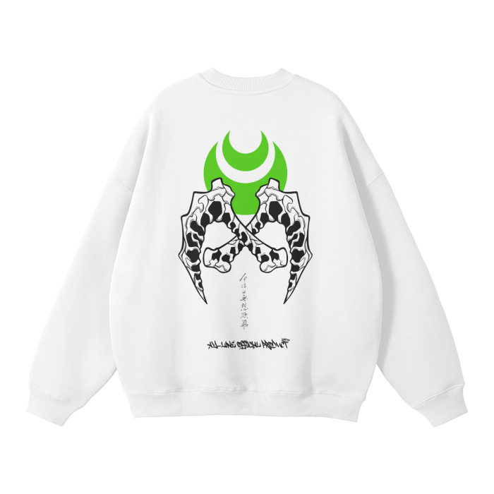 Sweat-shirt Streetwear Poisoned Bloom Blanc