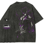 T-shirt délavé coupe unisexe Solo Leveling 2501009734