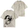T-shirt unisexe délavé Demon Slayer