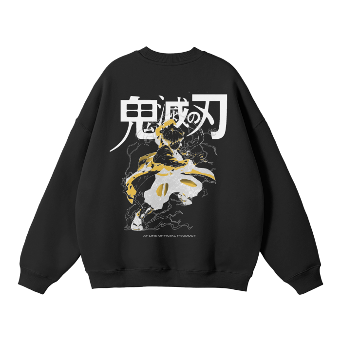 Sudadera urbana negra Blade of Thunder