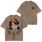 Fire Fist Ace  One Piece washed T-shirt/Crewneck/Hoodie