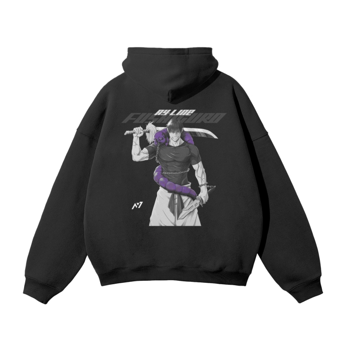 Sweat à capuche Y2K Streetwear "Sorcerer Killer" noir