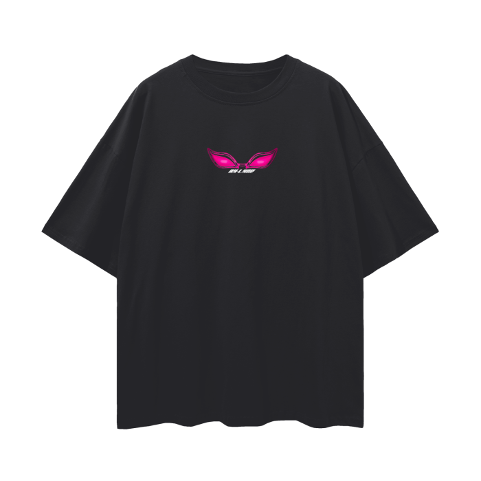 Chemise streetwear noire Threaded Tyrant Y2K