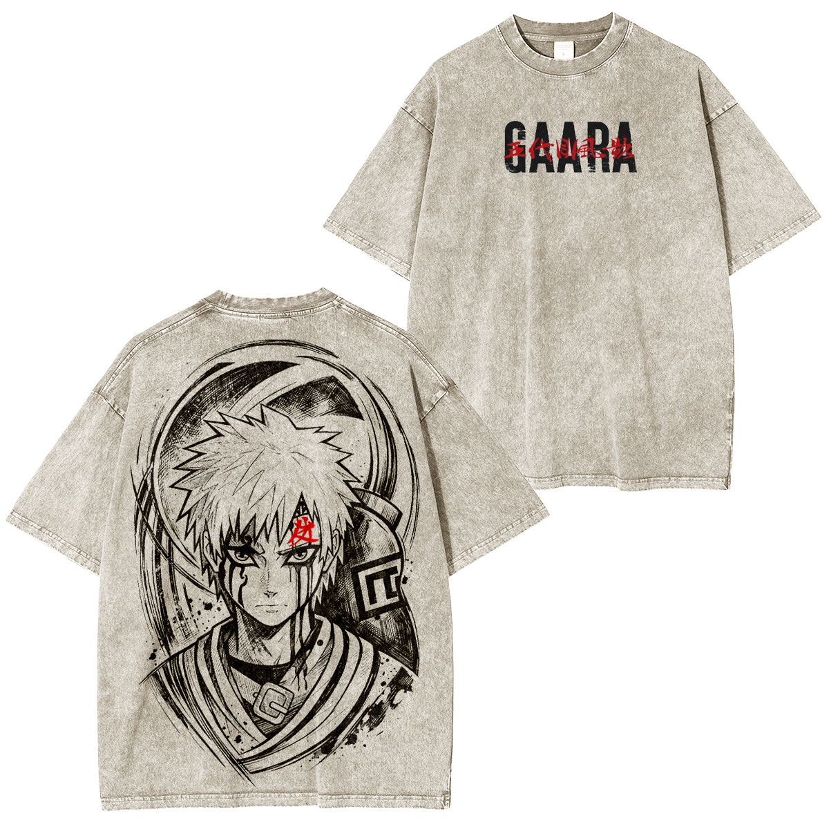 Naruto: Gaara Vintage washed T-shirt/Crewneck/Hoodie