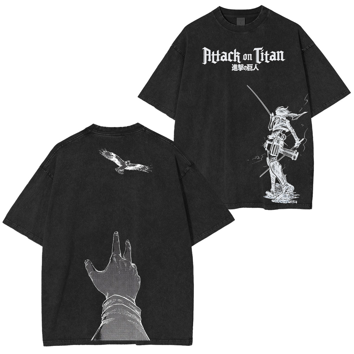 Attack on Titan Vintage washed T-shirt/Crewneck/Hoodie