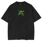 Camiseta Lavada de Roronoa Zoro, Primer Oficial de los Piratas de Sombrero de Paja