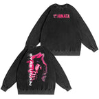 Camiseta/Sudadera/Sudadera con Capucha Desgastada de Hinata Hyuga Naruto