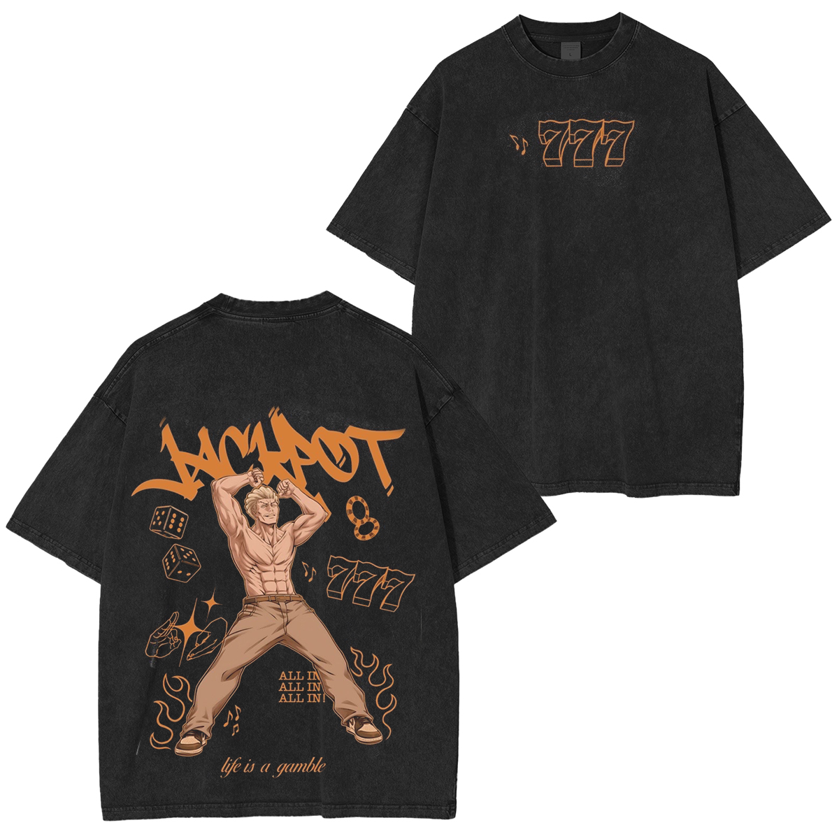 Camiseta/Sudadera/Sudadera con capucha Jujutsu Kaisen lavada