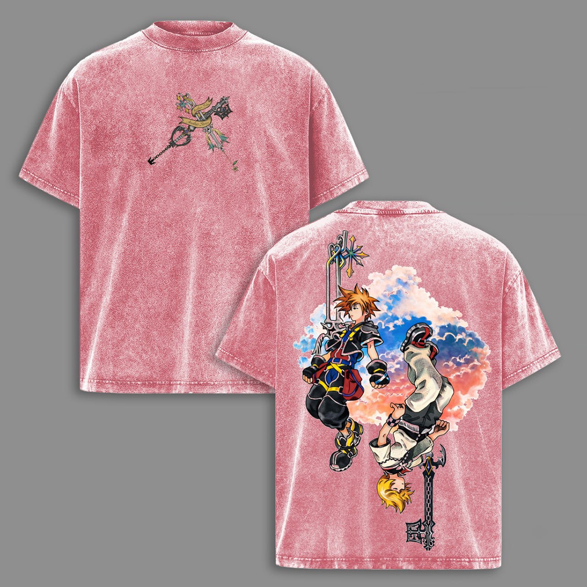 Camiseta desgastada Kingdom Hearts II