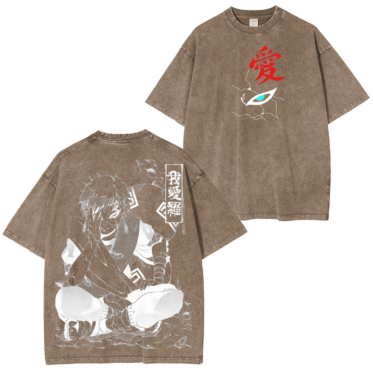 Gaara Naruto Washed T-shirt/Crewneck/Hoodie