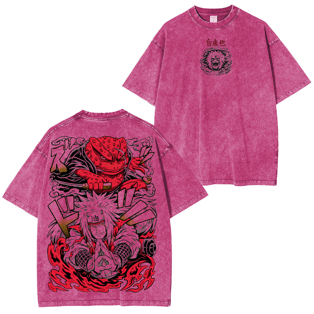 Jiraiya Naruto Anime Washed T-shirt/Crewneck/Hoodie