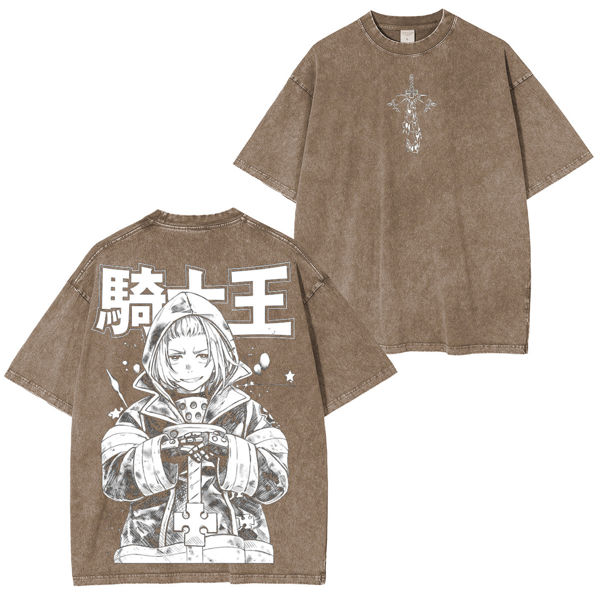 T-shirt/Sweat-shirt/Sweat à capuche délavé Fire Force Arthur Boyle