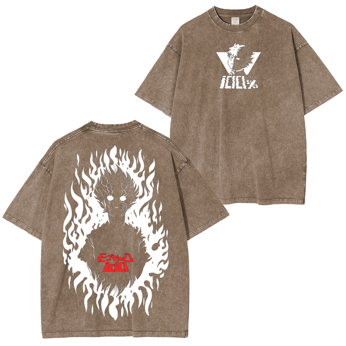 T-shirt/Sweat-shirt/Sweat à capuche délavé Mob Psycho 100