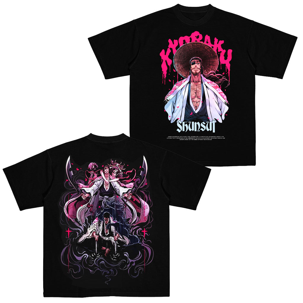 T-shirt surdimensionné Shunsui Kyoraku Bleach Anime