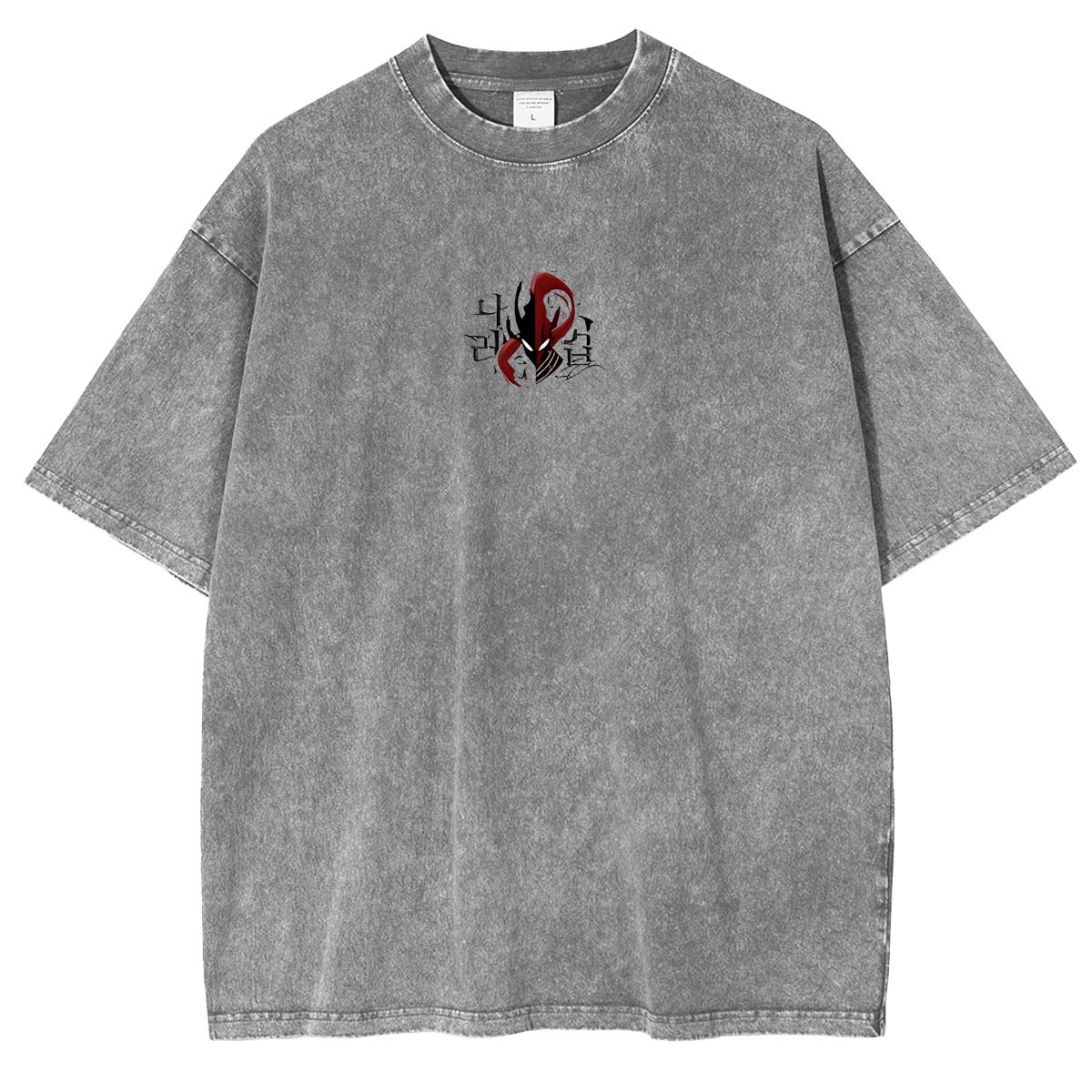 Camiseta Tachima Anime estampada a doble cara lavada