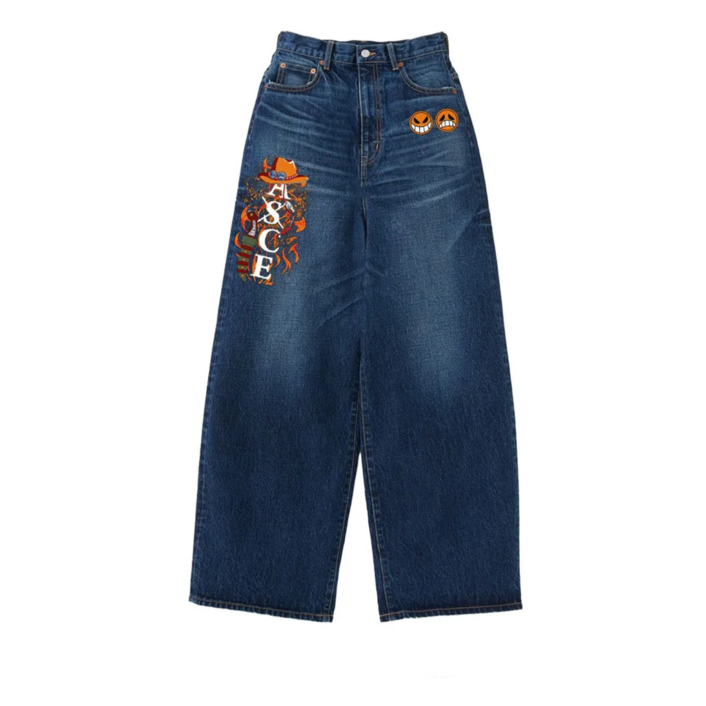 One Piece Washed Jeans