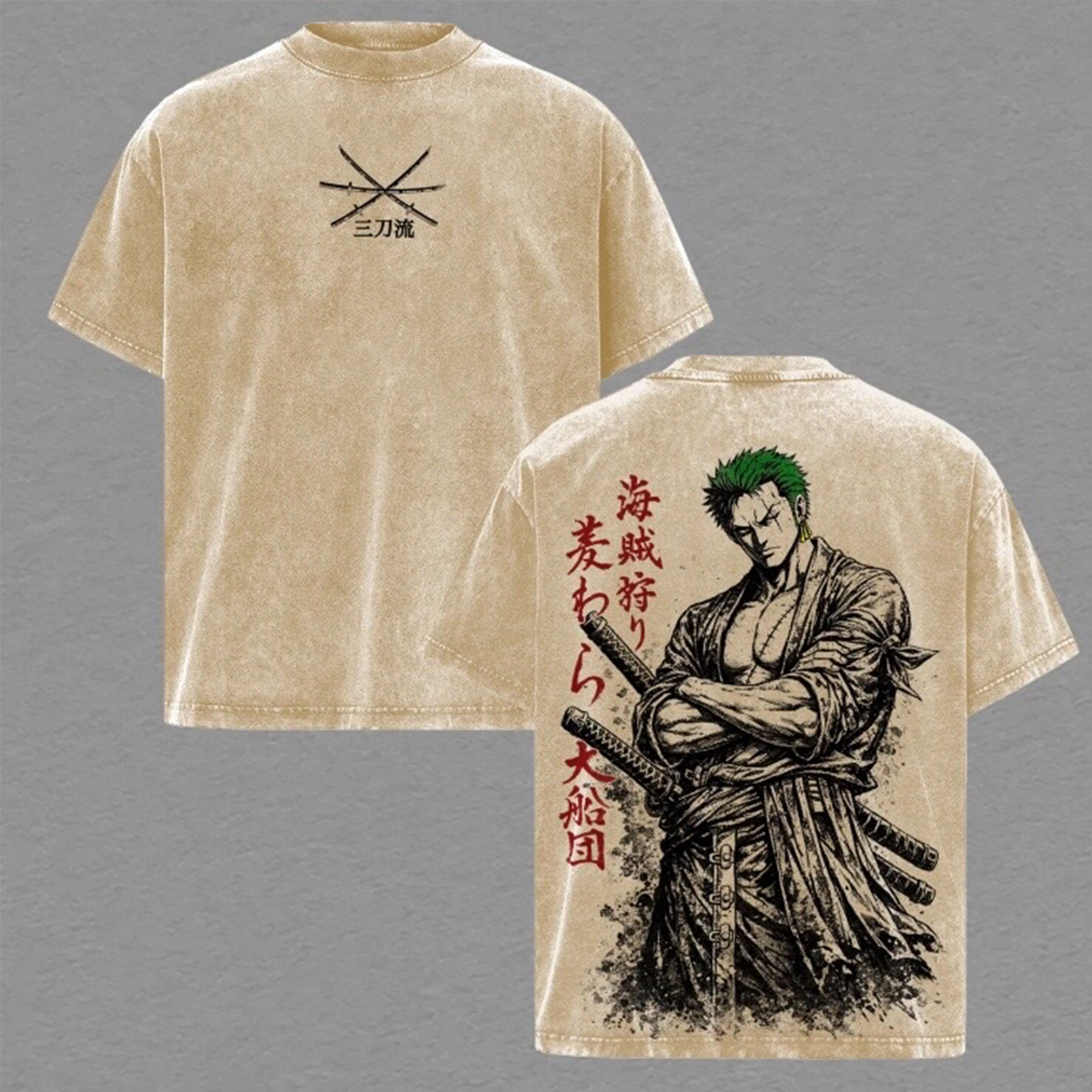 One Piece  Vintage Unisex  Washed T-Shirt