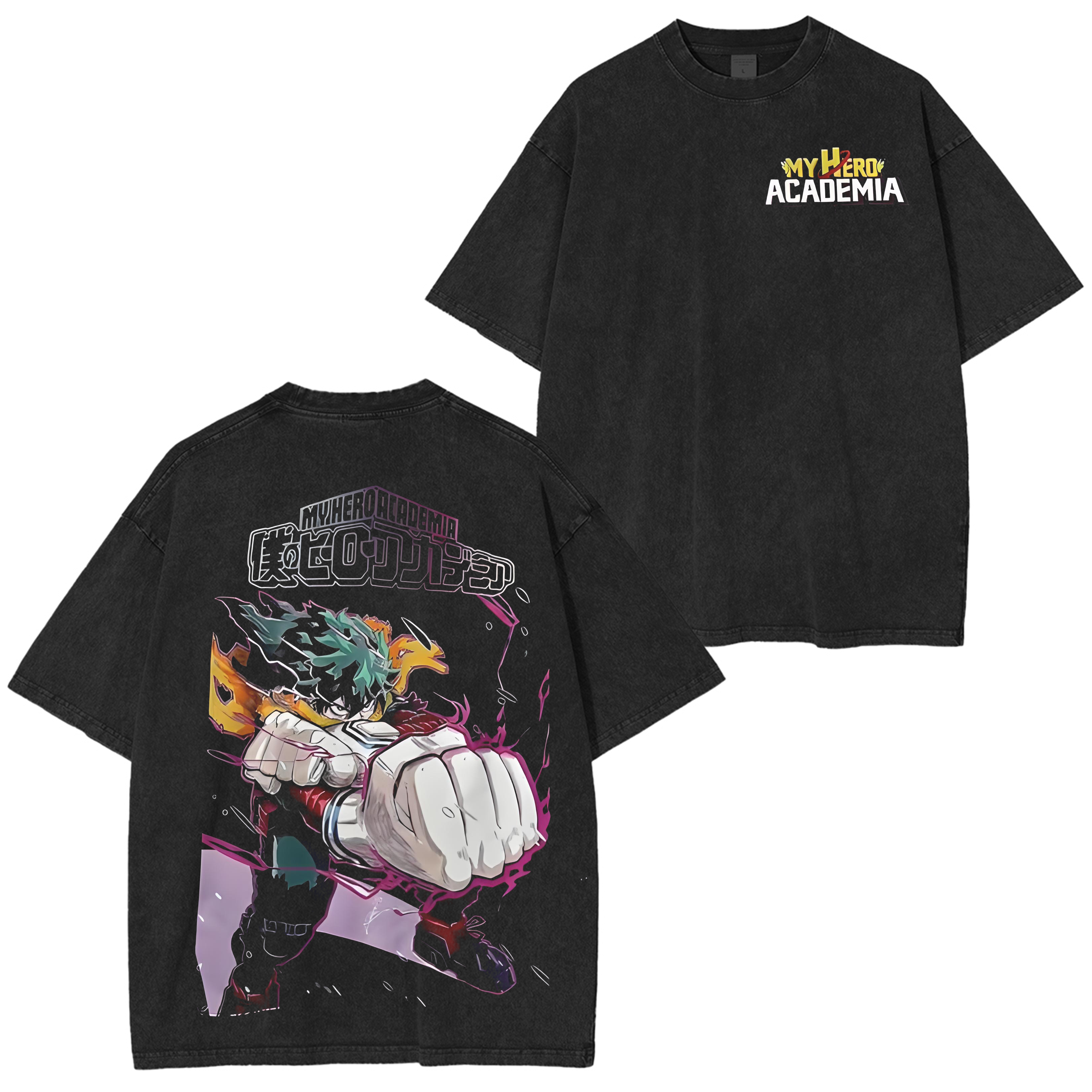 My Hero Academia Washed Shirts