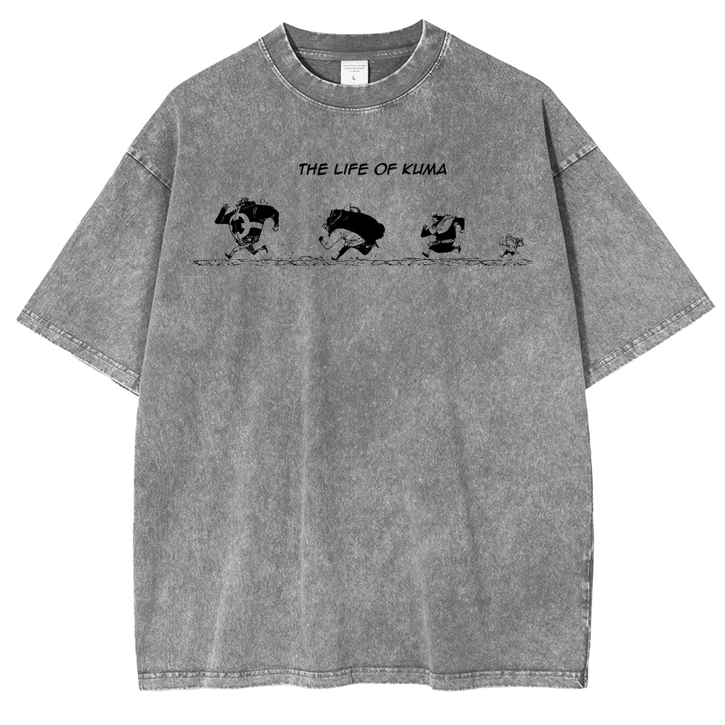 One Piece Monkey D. Garp Washed T-shirt
