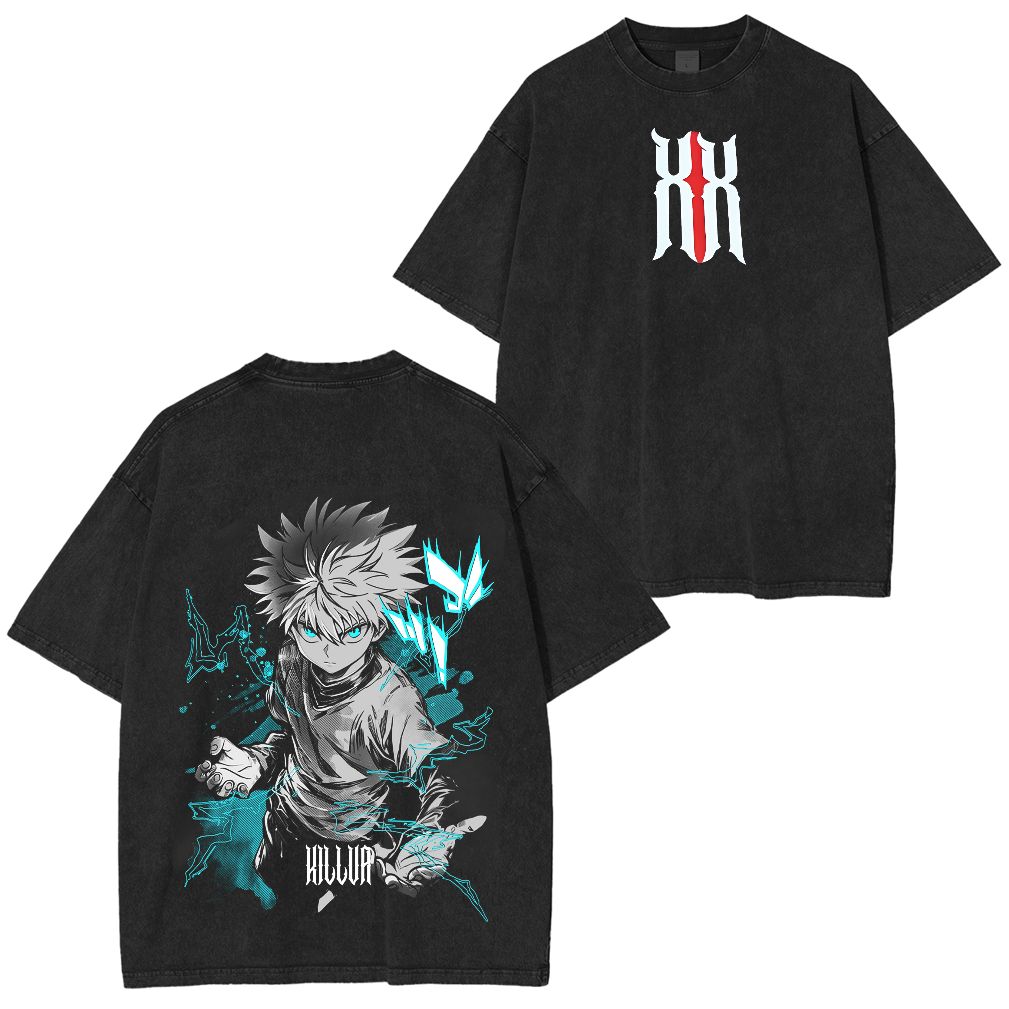 Camiseta gráfica de anime Hunter x Hunter de Killua Zoldyck