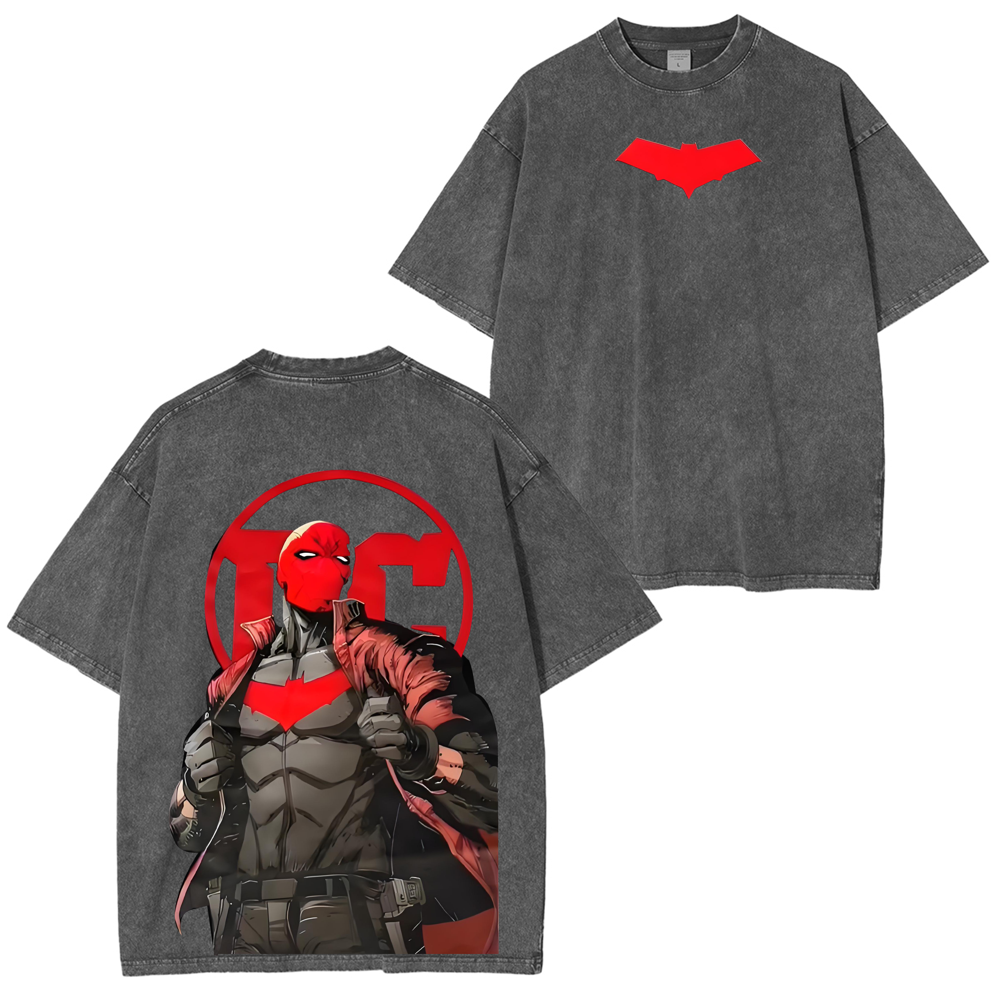 Camiseta Red Hood Lavada Gráfica